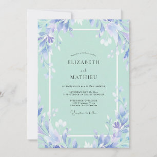 Invitation Mariage Feuille de Mer Églantine