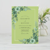 Invitation Mariage Feuille de Poire (Debout devant)