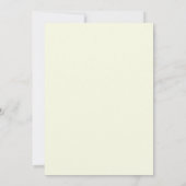 Invitation Mariage feuille de sarcelle cuivrée (Dos)