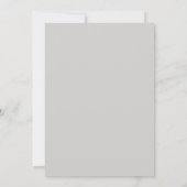 Invitation Mariage Feuille de Slate Azur (Dos)