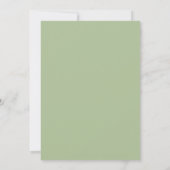 Invitation Mariage Feuille d'Olive Moutarde (Dos)