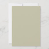 Invitation Mariage Feuille d'Olivier Sage (Dos)
