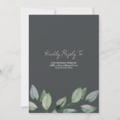 Invitation Mariage Feuille doux (Dos)