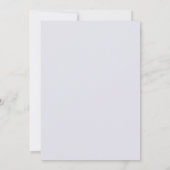 Invitation Mariage Feuille Mauve Menthe (Dos)