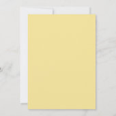 Invitation Mariage Feuille Orange Moutarde (Dos)