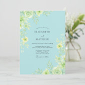 Invitation Mariage Feuille Peinte de Ciel (Debout devant)