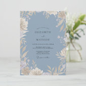 Invitation Mariage Feuille Peinte en Acier (Debout devant)