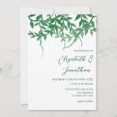 Invitation Mariage Feuille rustique (Devant)
