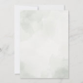 Invitation Mariage Feuille simple écocouleur verte (Dos)