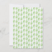 Invitation Mariage feuille vert de printemps frais (Dos)