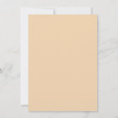 Invitation Mariage Feuilles Champagne Taupe (Dos)