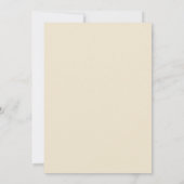Invitation Mariage Feuilles Charbon Champagne (Dos)