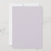 Invitation Mariage Feuilles de Menthe Violette (Dos)