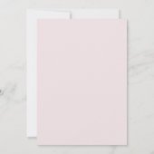 Invitation Mariage Feuilles de mousse rose (Dos)