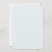 Invitation Mariage Feuilles de Pervenche Abricot (Dos)
