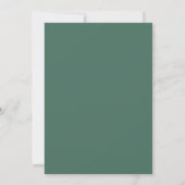 Invitation Mariage Feuilles de Sauge Teal (Dos)