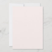 Invitation Mariage Feuilles de Slate Rosé (Dos)