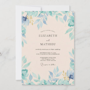 Invitation Mariage Feuilles de Tilleul Teintées de Champagne