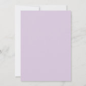 Invitation Mariage Feuilles Violettes Mousse de Mer (Dos)
