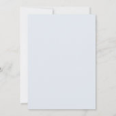 Invitation Mariage Feuilles Violettes Pervenche (Dos)