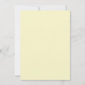 Invitation Mariage feuilleux azur citron (Dos)