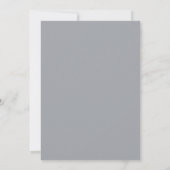 Invitation Mariage feuilleux gris Bleuet (Dos)