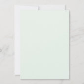 Invitation Mariage Feuillu Aqua Menthe (Dos)