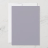 Invitation Mariage Feuillu Ardoise Mauve (Dos)