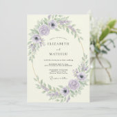 Invitation Mariage Feuillu aux Pistaches (Debout devant)