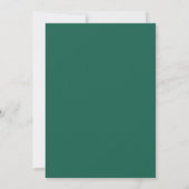 Invitation Mariage Feuillu aux Tons de Menthe et d'Émeraude (Dos)