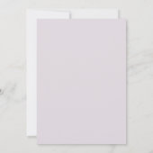 Invitation Mariage Feuillu Blanc Perle de Lilas (Dos)