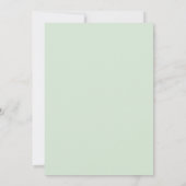 Invitation Mariage Feuillu Bleu Ciel Menthe (Dos)