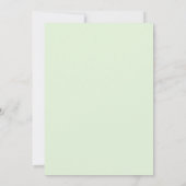 Invitation Mariage Feuillu Citron Vert (Dos)