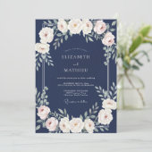 Invitation Mariage Feuillu Crème de Saphir (Debout devant)