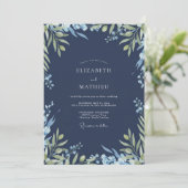 Invitation Mariage Feuillu de Minuit (Debout devant)
