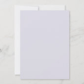 Invitation Mariage Feuillu Lavande Mauve (Dos)