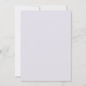 Invitation Mariage Feuillu Lilas Orange (Dos)