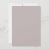 Invitation Mariage Feuillu Mauve Taupe (Dos)