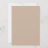 Invitation Mariage Feuillu Taupe et Prune (Dos)