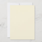 Invitation Mariage Feuillu Taupe Olive Éthéré (Dos)