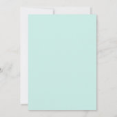 Invitation Mariage Feuillu Violet Aqua (Dos)