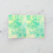 Invitation mariage fiançailles fond vert minimaliste (Intérieur)