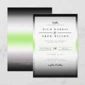 Invitation Mariage Fierté Agender Élégant  (Devant / Derrière)