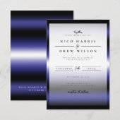 Invitation Mariage Fierté en Cuir Élégant (Devant / Derrière)