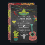 Invitation Mariage Fiesta Chalkboard<br><div class="desc">Invitation de mariage fun fiesta chalkboard conçu pour être rapidement et facilement customisé à vos spécificités d'événement.</div>