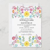 Invitation Mariage Fiesta Floral Mexicain (Devant)