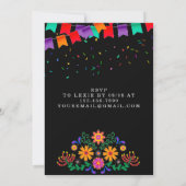 Invitation Mariage Fiesta Floral mexicain Cactus (Dos)