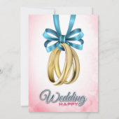 Invitation mariage Flamant rose (Dos)