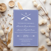 Invitation Mariage Flèches et monogrammes | Périwinkle