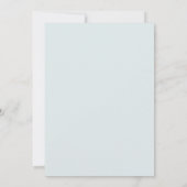 Invitation Mariage Fleur Aqueuse Bleu Ardoise (Dos)